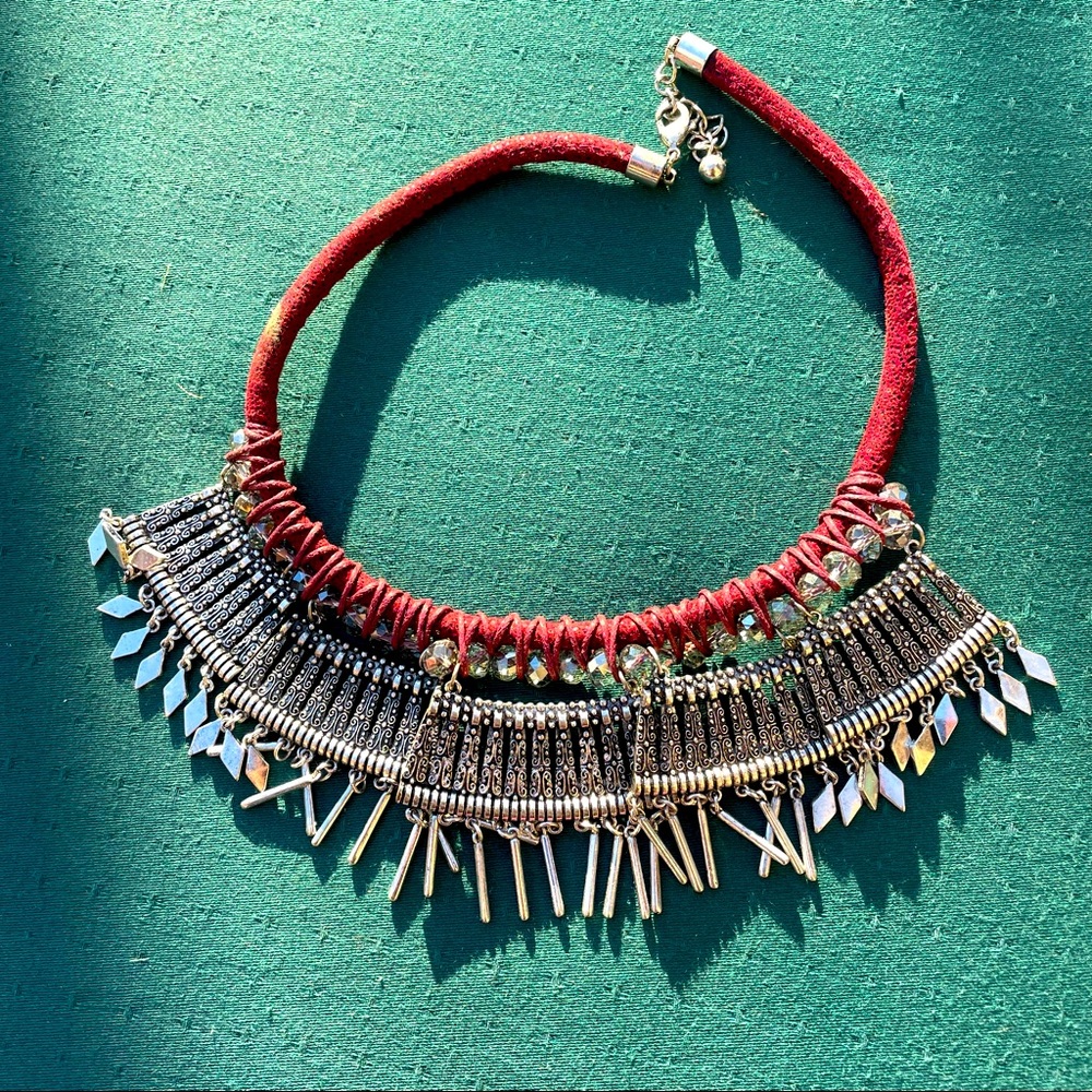 Boho bangle necklace